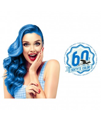 Hairgum Sixty's Color Flash Blue
